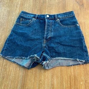 Everlane The Cheeky Denim Short, Women's 27 Raw Hem & Button Fly